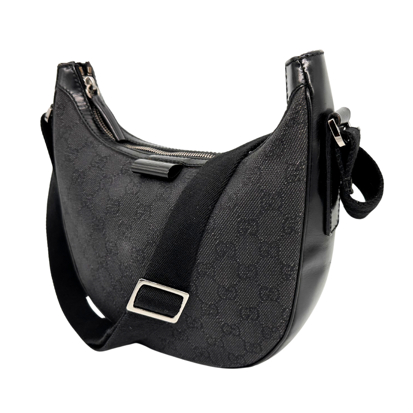 Gucci Black Denim Crossbody Bag